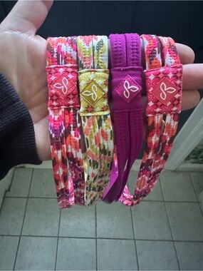 Set of 4 Colorful Yoga Headbands w/ Non Slip